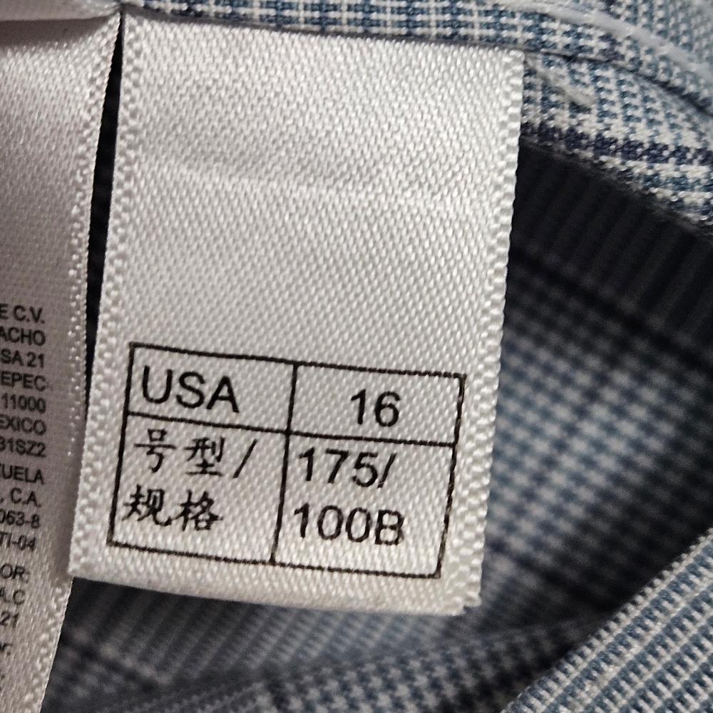 Brooks Brothers Milano Fit Plaid Dress Shirt Blue Gray Quiet Luxury Ivy 16 34 - Picture 7 of 12